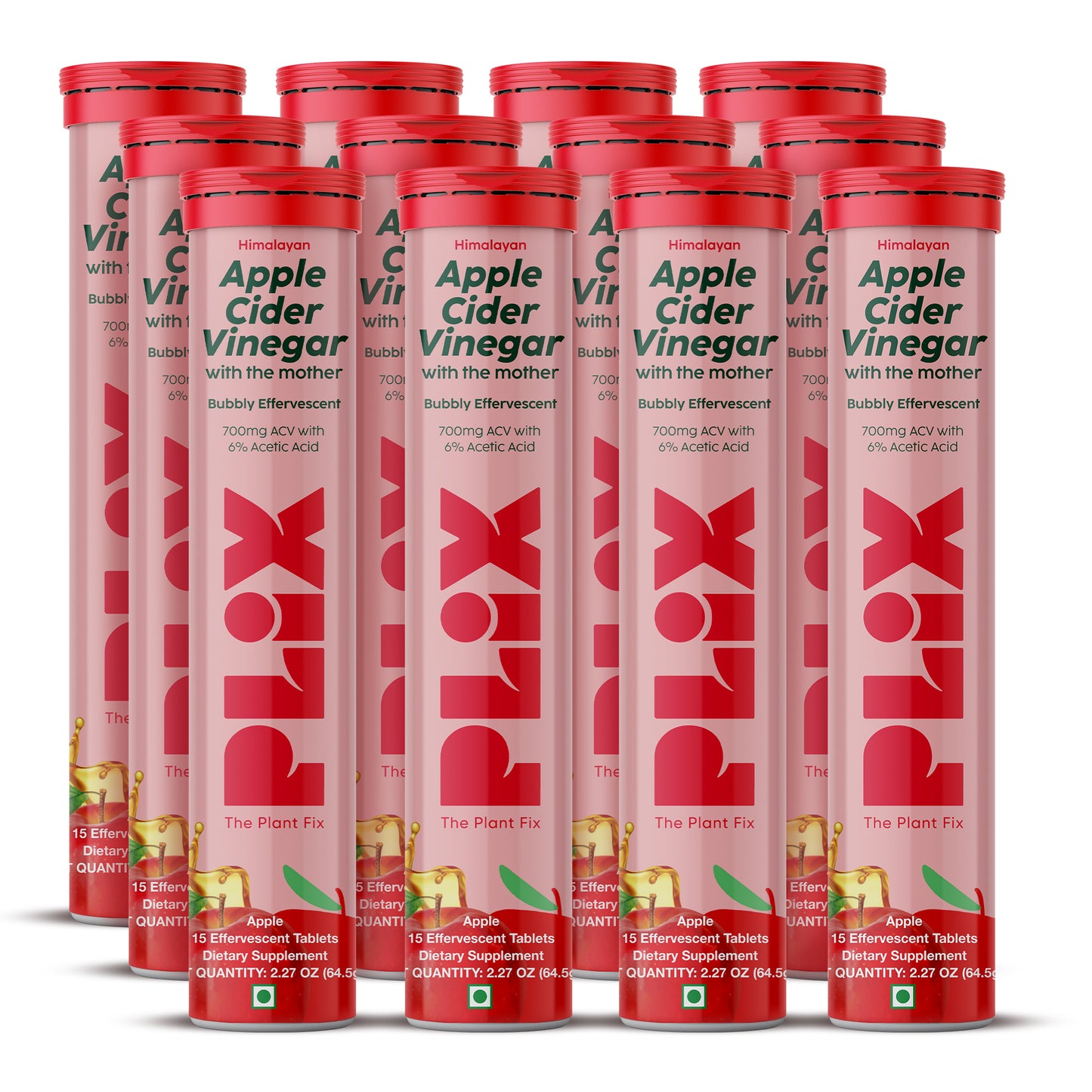 Apple Cider Vinegar Effervescent with 700mg ACV 12 Pack